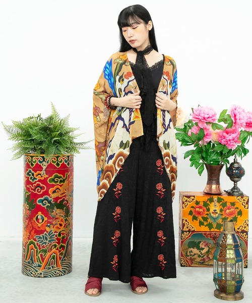 チャイハネ（チャイハネ）の「【チャイハネ】スマタカUVカーディガン（カーディガン/ボレロ・レディース・レッド/ブルー/ブラック/ネイビー/ベージュ・FREE）」の14枚目の写真