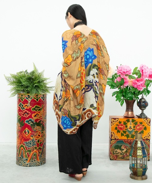 チャイハネ（チャイハネ）の「【チャイハネ】スマタカUVカーディガン（カーディガン/ボレロ・レディース・レッド/ブルー/ブラック/ネイビー/ベージュ・FREE）」の15枚目の写真