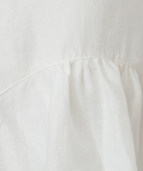 A part by（アパートバイ）の「アシメペプラムブラウス（シャツ/ブラウス・レディース・オフホワイト/ライトベージュ/ブラック・FREE）」の16枚目の写真