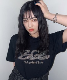 BGL（ビージーエル）の「RHINSESTONE LOGO TEE（Tシャツ/カットソー）」