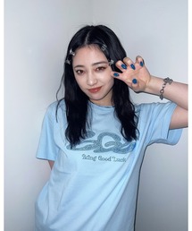 BGL（ビージーエル）の「RHINSESTONE LOGO TEE（Tシャツ/カットソー）」