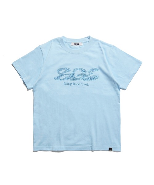 BGL（ビージーエル）の「RHINESTONE LOGO TEE / ラインストーン / ロゴ / キラキラ 半袖Tシャツ（Tシャツ/カットソー・レディース・ブラック/ライトブルー/ホワイト/ライトイエロー・S/M/L）」の14枚目の写真