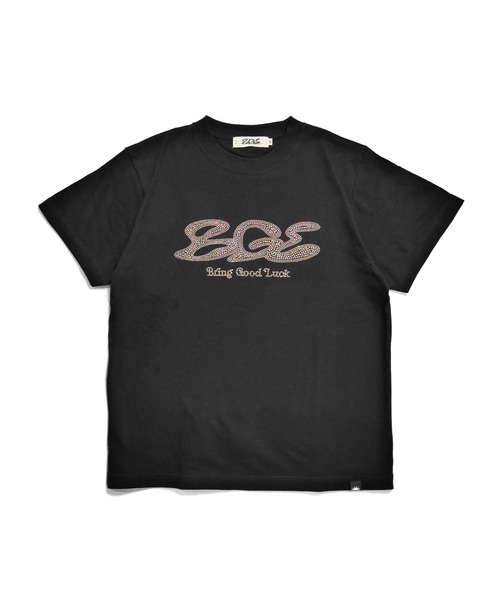 BGL（ビージーエル）の「RHINESTONE LOGO TEE / ラインストーン / ロゴ / キラキラ 半袖Tシャツ（Tシャツ/カットソー・レディース・ブラック/ライトブルー/ホワイト/ライトイエロー・S/M/L）」の10枚目の写真