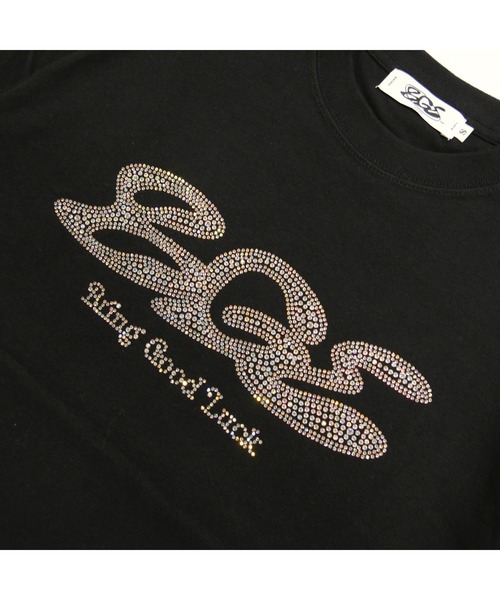 BGL（ビージーエル）の「RHINESTONE LOGO TEE / ラインストーン / ロゴ / キラキラ 半袖Tシャツ（Tシャツ/カットソー・レディース・ブラック/ライトブルー/ホワイト/ライトイエロー・S/M/L）」の12枚目の写真