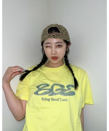 BGL（ビージーエル）の「RHINESTONE LOGO TEE / ラインストーン / ロゴ / キラキラ 半袖Tシャツ（Tシャツ/カットソー）」