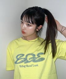 BGL（ビージーエル）の「RHINESTONE LOGO TEE / ラインストーン / ロゴ / キラキラ 半袖Tシャツ（Tシャツ/カットソー）」