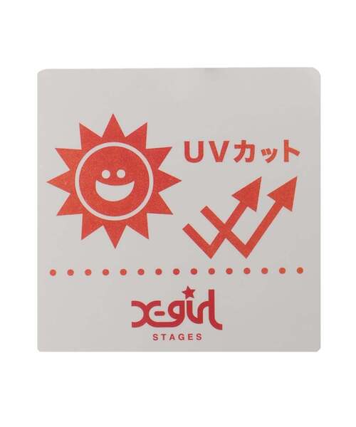 X-girl Stages（エックスガールステージス）の「ロゴ刺しゅうダメージ加工キャップ（キャップ・キッズ・ブラック/ライトブルー・S(48-52cm)/52-56cm）」の9枚目の写真