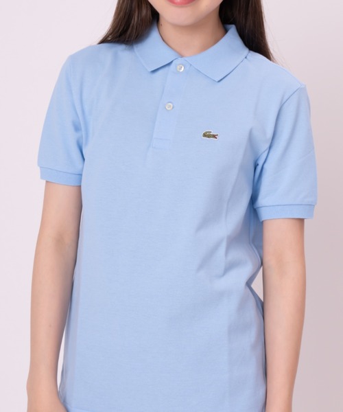 LACOSTE（ラコステ）の「LACOSTE(ラコステ)/ボーイズ プチピケ ポロシャツ 半袖ポロ 半袖トップス/LCB NON-ORGANIC PETIT PIQUE PO（ポロシャツ・レディース・グリーン/ホワイト/ネイビー/ライトブルー/ブラック・M/S/XL/L）」の4枚目の写真