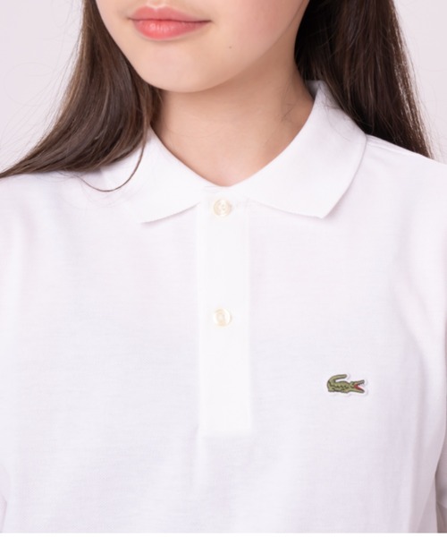 LACOSTE（ラコステ）の「LACOSTE(ラコステ)/ボーイズ プチピケ ポロシャツ 半袖ポロ 半袖トップス/LCB NON-ORGANIC PETIT PIQUE PO（ポロシャツ・レディース・グリーン/ホワイト/ネイビー/ライトブルー/ブラック・M/S/XL/L）」の6枚目の写真