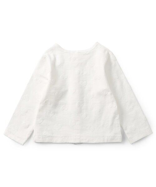 apres les cours（アプレレクール）の「【UVカット/接触冷感】ひんやりハートパイルカーディガン（カーディガン/ボレロ・キッズ・イエロー/アイボリー・130/120/90/80/140/100/110）」の3枚目の写真