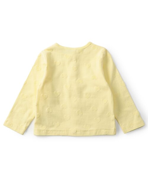 apres les cours（アプレレクール）の「【UVカット/接触冷感】ひんやりハートパイルカーディガン（カーディガン/ボレロ・キッズ・イエロー/アイボリー・130/120/90/80/140/100/110）」の4枚目の写真