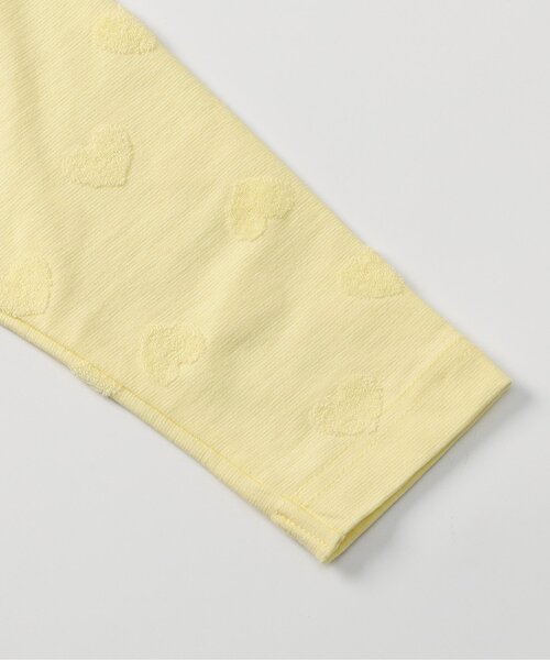 apres les cours（アプレレクール）の「【UVカット/接触冷感】ひんやりハートパイルカーディガン（カーディガン/ボレロ・キッズ・イエロー/アイボリー・130/120/90/80/140/100/110）」の7枚目の写真