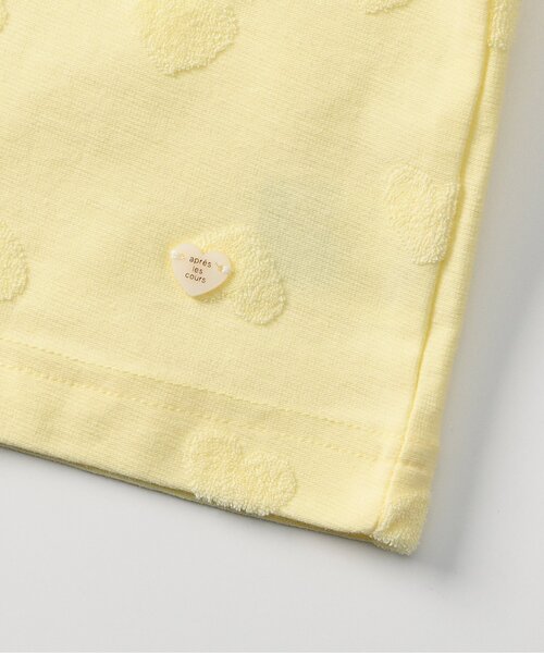 apres les cours（アプレレクール）の「【UVカット/接触冷感】ひんやりハートパイルカーディガン（カーディガン/ボレロ・キッズ・イエロー/アイボリー・130/120/90/80/140/100/110）」の8枚目の写真