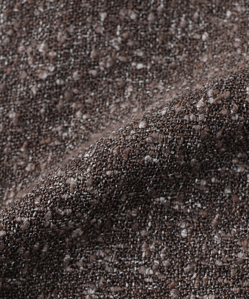 Caruso（カルーゾ）の「CARUSO(カルーゾ) Knapping Linen Stand Blouson（その他アウター・メンズ・ブラウン・MEDIUM/LARGE）」の2枚目の写真