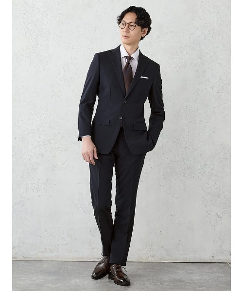 Perfect Suit FActory(パーフェクトスーツファクトリー)の「《WASH SUIT》WEB別注スーツ【べたつき解決トリコットメッシュ膝裏】チェック柄/ストライプ/小柄 ブラック/ネイビー/ブルー/グレー/ブラウン/Cグレー(スーツセット・メンズ・ネイビー/ダークブラウン/ネイビー系1/ダークブラウン系1/グレー系その他2/ブルー系その他/ブラック系その他/ブルー/チャコールグレー/ブラック/グレー系その他・Y4/AB7/A7/A6/A5/A4/Y7/Y6/Y5/AB8/AB6/AB5/AB4/BB8/BB7/BB6/BB5/BB4/A8)」の11枚目の写真