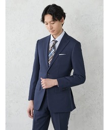 Perfect Suit FActory（パーフェクトスーツファクトリー）の「《WASH SUIT》WEB別注スーツ【べたつき解決トリコットメッシュ膝裏】チェック柄/ストライプ/小柄　ブラック/ネイビー/ブルー/グレー/ブラウン/Cグレー（スーツセット）」