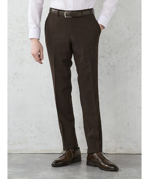 Perfect Suit FActory(パーフェクトスーツファクトリー)の「《WASH SUIT》WEB別注スーツ【べたつき解決トリコットメッシュ膝裏】チェック柄/ストライプ/小柄 ブラック/ネイビー/ブルー/グレー/ブラウン/Cグレー(スーツセット・メンズ・ネイビー/ダークブラウン/ネイビー系1/ダークブラウン系1/グレー系その他2/ブルー系その他/ブラック系その他/ブルー/チャコールグレー/ブラック/グレー系その他・Y4/AB7/A7/A6/A5/A4/Y7/Y6/Y5/AB8/AB6/AB5/AB4/BB8/BB7/BB6/BB5/BB4/A8)」の12枚目の写真
