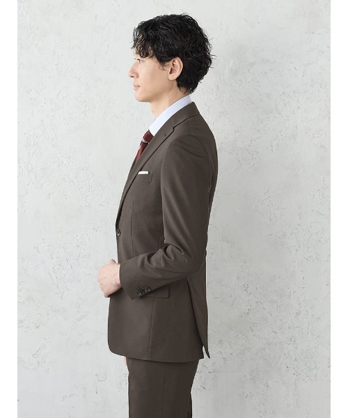 Perfect Suit FActory(パーフェクトスーツファクトリー)の「《WASH SUIT》WEB別注スーツ【べたつき解決トリコットメッシュ膝裏】チェック柄/ストライプ/小柄 ブラック/ネイビー/ブルー/グレー/ブラウン/Cグレー(スーツセット・メンズ・ネイビー/ダークブラウン/ネイビー系1/ダークブラウン系1/グレー系その他2/ブルー系その他/ブラック系その他/ブルー/チャコールグレー/ブラック/グレー系その他・Y4/AB7/A7/A6/A5/A4/Y7/Y6/Y5/AB8/AB6/AB5/AB4/BB8/BB7/BB6/BB5/BB4/A8)」の16枚目の写真