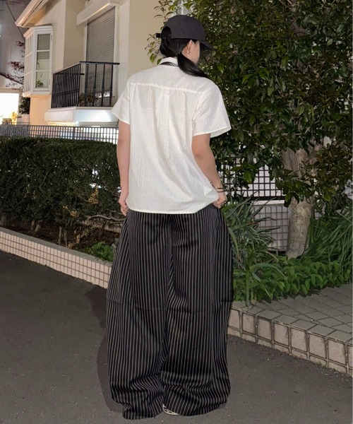 sedacle（セダクル）の「26SSラインストーンシャツ（シャツ/ブラウス・レディース・オフホワイト/ライトブルー/ベージュ/レッド・SMALL/MEDIUM/LARGE）」の13枚目の写真
