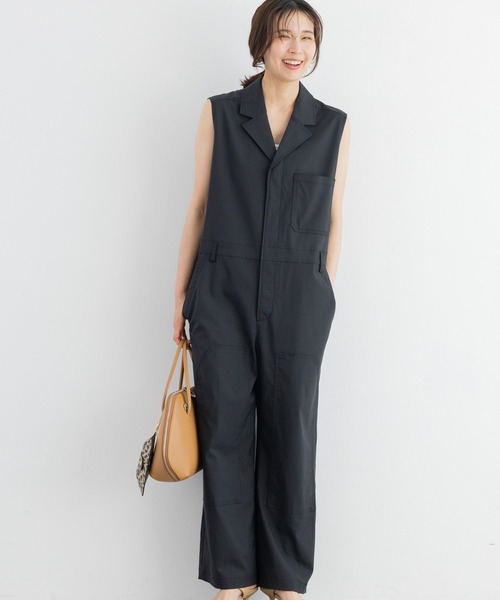 BARNYARDSTORM(バンヤードストーム)の「BARNYARDSTORM / ダブルニーオールインワン(つなぎ/オールインワン・レディース・ブラック/ベージュ・S/M)」の11枚目の写真