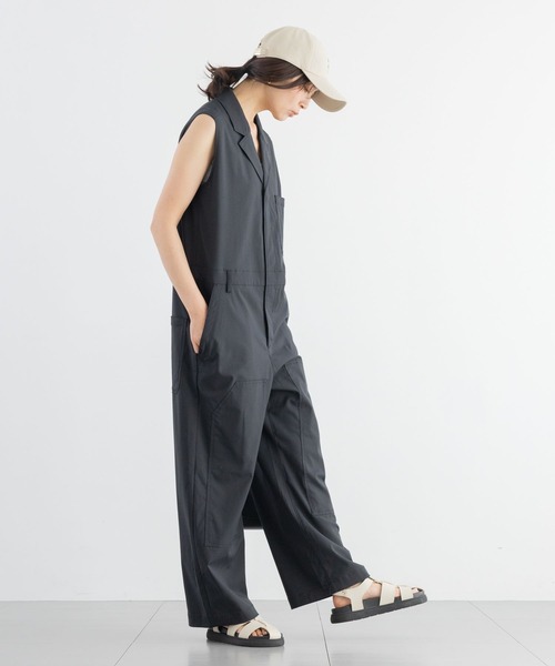 BARNYARDSTORM(バンヤードストーム)の「BARNYARDSTORM / ダブルニーオールインワン(つなぎ/オールインワン・レディース・ブラック/ベージュ・S/M)」の21枚目の写真