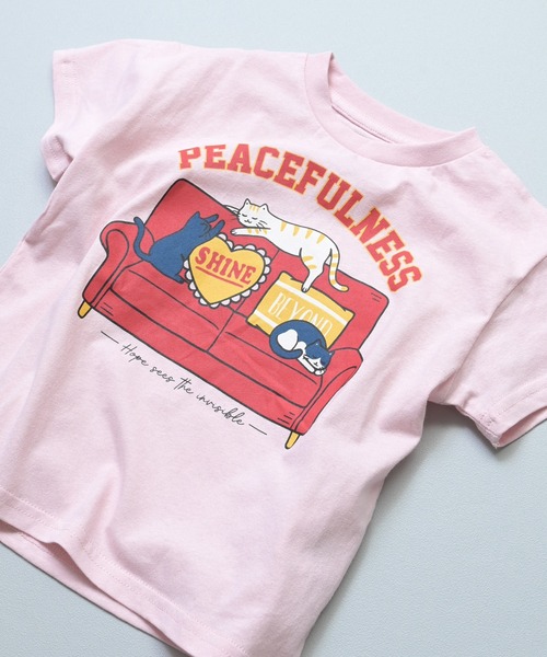 Life Support Products(ライフサポートプロダクツ)の「【プチプラ】S/S グラフィック半袖Tシャツ(Tシャツ/カットソー・キッズ・オフホワイト/マスタード/チャコール/ブラウン/ネイビー/杢グレー/ブルー/ライトピンク/グリーン/ホワイト系その他・110/100/95/90/80/150/140/130/120)」の10枚目の写真