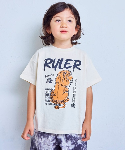 Life Support Products(ライフサポートプロダクツ)の「【プチプラ】S/S グラフィック半袖Tシャツ(Tシャツ/カットソー・キッズ・オフホワイト/マスタード/チャコール/ブラウン/ネイビー/杢グレー/ブルー/ライトピンク/グリーン/ホワイト系その他・110/100/95/90/80/150/140/130/120)」の2枚目の写真