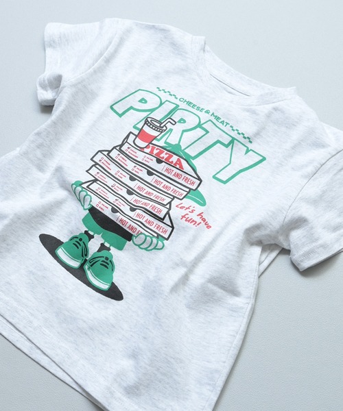 Life Support Products(ライフサポートプロダクツ)の「【プチプラ】S/S グラフィック半袖Tシャツ(Tシャツ/カットソー・キッズ・オフホワイト/マスタード/チャコール/ブラウン/ネイビー/杢グレー/ブルー/ライトピンク/グリーン/ホワイト系その他・110/100/95/90/80/150/140/130/120)」の15枚目の写真