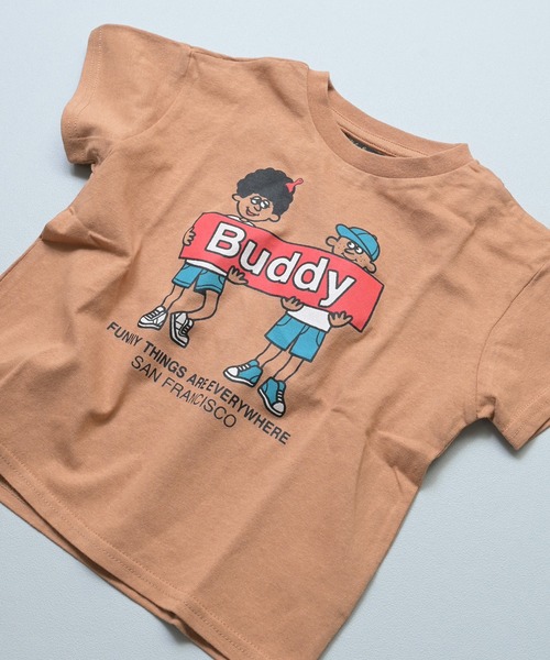 Life Support Products(ライフサポートプロダクツ)の「【プチプラ】S/S グラフィック半袖Tシャツ(Tシャツ/カットソー・キッズ・オフホワイト/マスタード/チャコール/ブラウン/ネイビー/杢グレー/ブルー/ライトピンク/グリーン/ホワイト系その他・110/100/95/90/80/150/140/130/120)」の22枚目の写真