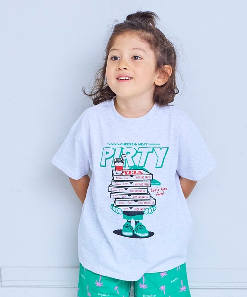 Life Support Products(ライフサポートプロダクツ)の「【プチプラ】S/S グラフィック半袖Tシャツ(Tシャツ/カットソー・キッズ・オフホワイト/マスタード/チャコール/ブラウン/ネイビー/杢グレー/ブルー/ライトピンク/グリーン/ホワイト系その他・110/100/95/90/80/150/140/130/120)」の16枚目の写真