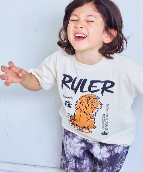 Life Support Products(ライフサポートプロダクツ)の「【プチプラ】S/S グラフィック半袖Tシャツ(Tシャツ/カットソー・キッズ・オフホワイト/マスタード/チャコール/ブラウン/ネイビー/杢グレー/ブルー/ライトピンク/グリーン/ホワイト系その他・110/100/95/90/80/150/140/130/120)」の13枚目の写真