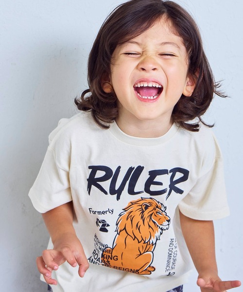 Life Support Products(ライフサポートプロダクツ)の「【プチプラ】S/S グラフィック半袖Tシャツ(Tシャツ/カットソー・キッズ・オフホワイト/マスタード/チャコール/ブラウン/ネイビー/杢グレー/ブルー/ライトピンク/グリーン/ホワイト系その他・110/100/95/90/80/150/140/130/120)」の14枚目の写真