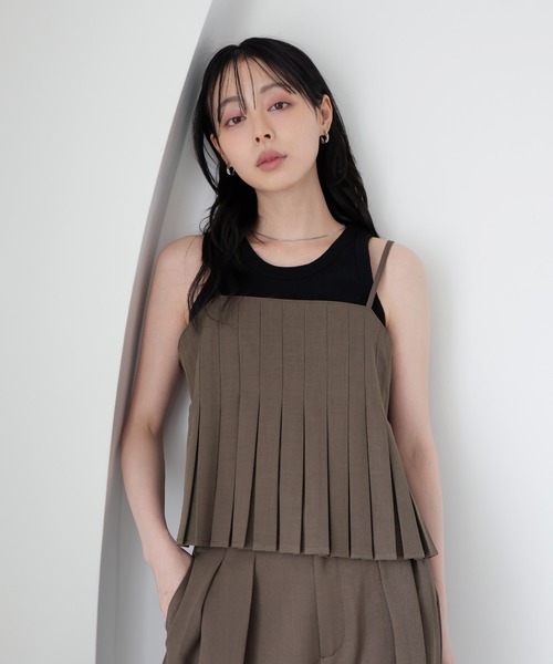 【確認用1】ビスチェ　キャミソール　プリーツ 楽天市場】【10％OFFクーポン！5/16(土)1:59まで】kirakiraShop mochiz