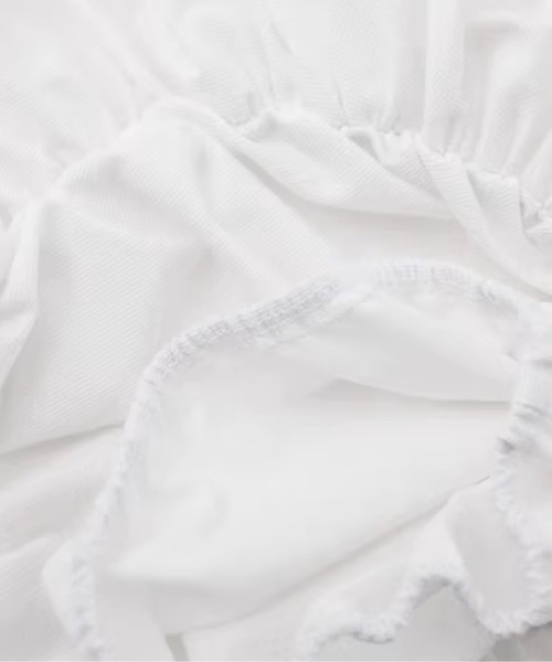 LA POMME petit(ラポミ・プチ)の「Petal Puff Mini Skirt(スカート・レディース・ホワイト/ブラック・SMALL/MEDIUM/LARGE)」の5枚目の写真