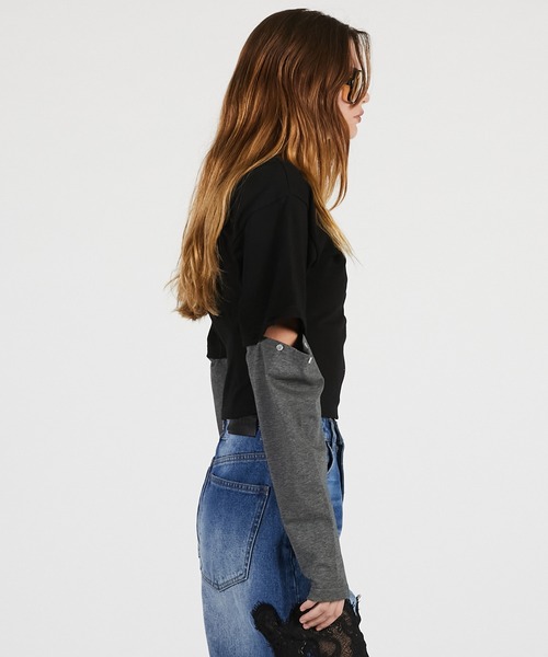 PRANK PROJECT（プランクプロジェクト）の「【2026Summer Pre-Order】2WAYジャージーカーディガン / 2WAY Jersey Cardigan（カーディガン/ボレロ・レディース・グレー/ブラック/マルチ・FREE）」の20枚目の写真