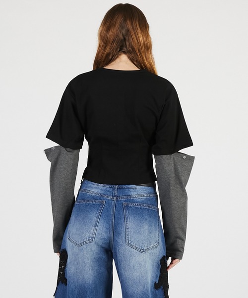 PRANK PROJECT（プランクプロジェクト）の「【2026Summer Pre-Order】2WAYジャージーカーディガン / 2WAY Jersey Cardigan（カーディガン/ボレロ・レディース・グレー/ブラック/マルチ・FREE）」の21枚目の写真