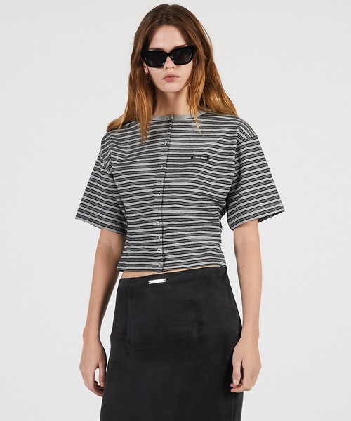 PRANK PROJECT（プランクプロジェクト）の「【2026Summer Pre-Order】2WAYジャージーカーディガン / 2WAY Jersey Cardigan（カーディガン/ボレロ・レディース・グレー/ブラック/マルチ・FREE）」の17枚目の写真