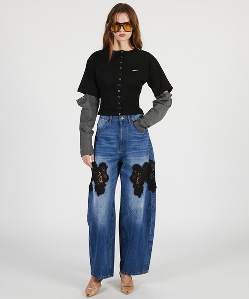 PRANK PROJECT（プランクプロジェクト）の「【2026Summer Pre-Order】2WAYジャージーカーディガン / 2WAY Jersey Cardigan（カーディガン/ボレロ・レディース・グレー/ブラック/マルチ・FREE）」の11枚目の写真