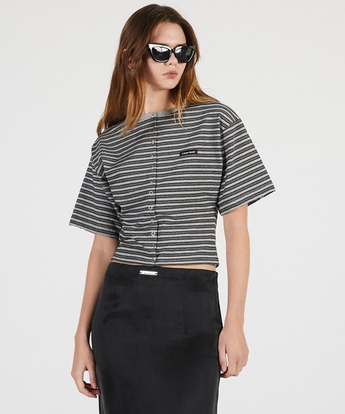 PRANK PROJECT（プランクプロジェクト）の「【2026Summer Pre-Order】2WAYジャージーカーディガン / 2WAY Jersey Cardigan（カーディガン/ボレロ・レディース・グレー/ブラック/マルチ・FREE）」の5枚目の写真