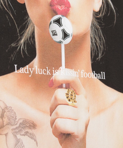 LIBERTY CITY（リバティシティ）の「【LIBERTY CITY/リバティーシティ】 [LADY LUCK] Tシャツ（Tシャツ/カットソー・メンズ・ブラック/ホワイト・4/3/2）」の5枚目の写真