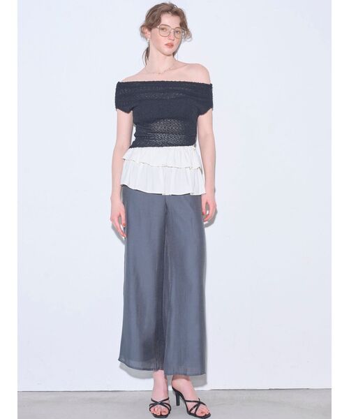 RESEXXY(リゼクシー)の「クロスデザインサンダル(サンダル・レディース・ブラック/ピンク・SMALL/LARGE/MEDIUM)」の6枚目の写真