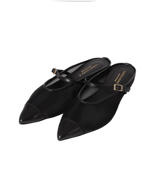 CORSO ROMA，9（コルソローマ）の「CORSO ROMA，9 / mesh mule(コルソ ローマ メッシュミュール TINA272)（パンプス・レディース・ブラック・37/36）」の6枚目の写真