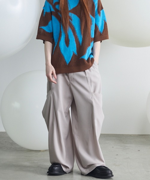MAISON SPECIAL(メゾンスペシャル)の「《UNISEX》Linen Mix Slab Side Big Pocket Prime-Wide Pants/リネンミックススラブサイドビックポケットプライムワイドパンツ【MAISON SPECIAL/メゾンスペシャル】■セットアップ対応■(その他パンツ・メンズ・チャコールグレー/グレイッシュベージュ/ブラック・2/1/0)」の19枚目の写真