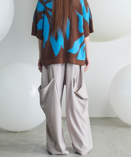 MAISON SPECIAL(メゾンスペシャル)の「《UNISEX》Linen Mix Slab Side Big Pocket Prime-Wide Pants/リネンミックススラブサイドビックポケットプライムワイドパンツ【MAISON SPECIAL/メゾンスペシャル】■セットアップ対応■(その他パンツ・メンズ・チャコールグレー/グレイッシュベージュ/ブラック・2/1/0)」の21枚目の写真