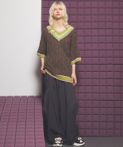 MAISON SPECIAL(メゾンスペシャル)の「《UNISEX》Linen Mix Slab Side Big Pocket Prime-Wide Pants/リネンミックススラブサイドビックポケットプライムワイドパンツ【MAISON SPECIAL/メゾンスペシャル】■セットアップ対応■(その他パンツ・メンズ・チャコールグレー/グレイッシュベージュ/ブラック・2/1/0)」の12枚目の写真