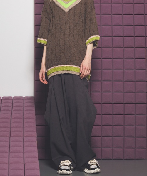 MAISON SPECIAL(メゾンスペシャル)の「《UNISEX》Linen Mix Slab Side Big Pocket Prime-Wide Pants/リネンミックススラブサイドビックポケットプライムワイドパンツ【MAISON SPECIAL/メゾンスペシャル】■セットアップ対応■(その他パンツ・メンズ・チャコールグレー/グレイッシュベージュ/ブラック・2/1/0)」の22枚目の写真