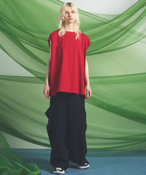 MAISON SPECIAL(メゾンスペシャル)の「《UNISEX》Linen Mix Slab Side Big Pocket Prime-Wide Pants/リネンミックススラブサイドビックポケットプライムワイドパンツ【MAISON SPECIAL/メゾンスペシャル】■セットアップ対応■(その他パンツ・メンズ・チャコールグレー/グレイッシュベージュ/ブラック・2/1/0)」の6枚目の写真