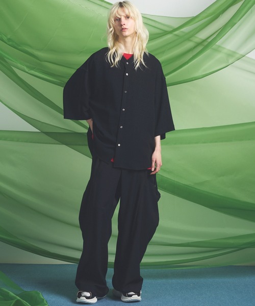 MAISON SPECIAL(メゾンスペシャル)の「《UNISEX》Linen Mix Slab Side Big Pocket Prime-Wide Pants/リネンミックススラブサイドビックポケットプライムワイドパンツ【MAISON SPECIAL/メゾンスペシャル】■セットアップ対応■(その他パンツ・メンズ・チャコールグレー/グレイッシュベージュ/ブラック・2/1/0)」の7枚目の写真