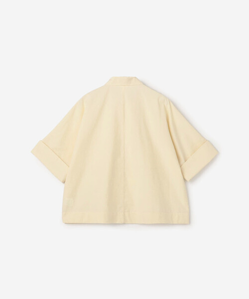 DANTON(ダントン)の「DANTON | コットンポプリン ドルマンワークシャツ WOMEN(シャツ/ブラウス・レディース・アイボリー/チャコール・36)」の8枚目の写真