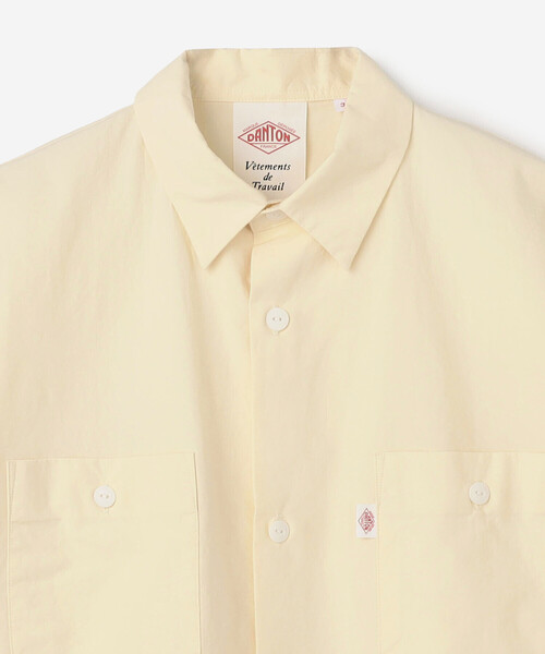 DANTON(ダントン)の「DANTON | コットンポプリン ドルマンワークシャツ WOMEN(シャツ/ブラウス・レディース・アイボリー/チャコール・36)」の9枚目の写真